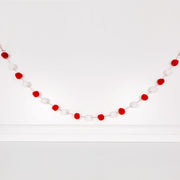 Pom Pom Garland - Red/White 5' Adams Valentines Adams & Co.   