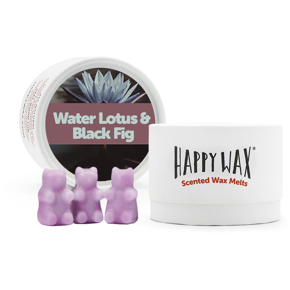 Water Lotus & Black Fig Wax Melts - Eco Tin (3.6 oz)  Happy Wax   