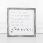 Wood Framed Sign (Hearts Forever) Adams Everyday Adams & Co.   