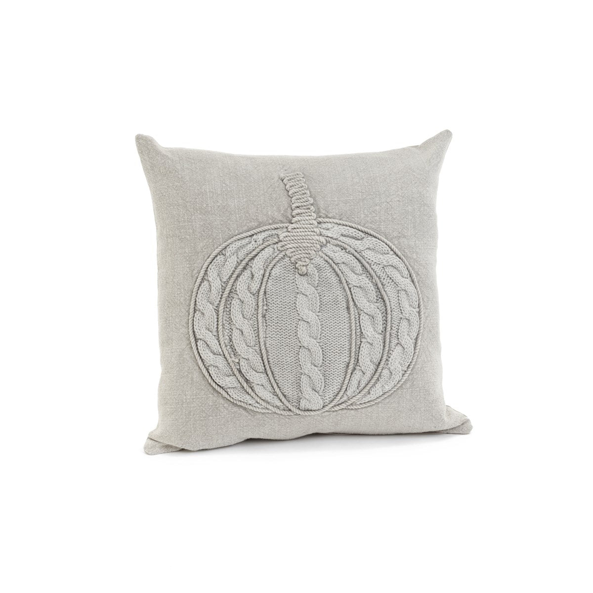Grey Pumpkin Pillow Throw Pillows Accents De Ville   