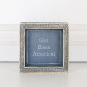 Wood Framed Sign (God Bless America) Adams Summer Adams & Co.   