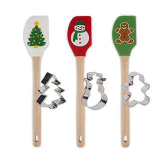 Christmas Spatula And Cookie Cutter Gift Set  Design Imports   