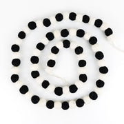 Felt Ball Garland White/Black +  Adams   