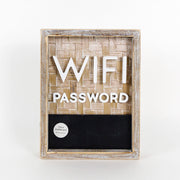Bamboo Wood WiFi Chalk Sign +  Adams   