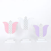 Wood Cutout On Stand Set of 3 (Tulip) Multicolor Adams Easter/Spring Adams & Co.   