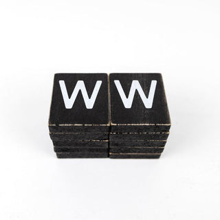 Extra Letters (W) Black/White Adams Ledgie Adams & Co.   