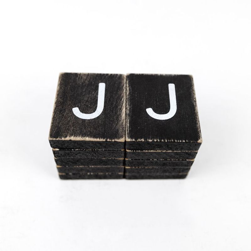 Extra Letters (J) Black/White Adams Ledgie Adams & Co.   