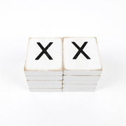 Extra Letters (X) White/Black Adams Ledgie Adams & Co.   