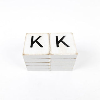 Extra Letters (K) White/Black Adams Ledgie Adams & Co.   