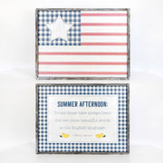 Reversible Sign "Flag/Summer Afternoon" Adams Everyday Adams & Co.   