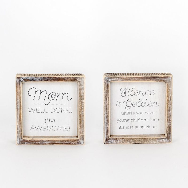 Mom Well Done I'm Awesome Sign Adams Everyday Adams & Co.   