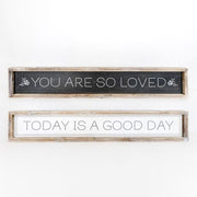 "You are so loved" Reversible Sign Adams Everyday Adams & Co.   