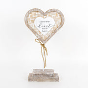 Bamboo Heart Shape "A Piece of my Heart Lives in Heaven" Adams Everyday Adams & Co.   