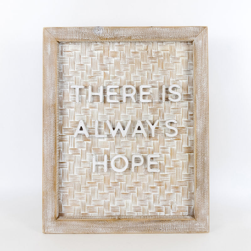 Bamboo Sign "There is always hope" Adams Everyday Adams & Co.   