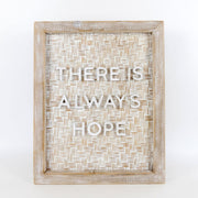 Bamboo Sign "There is always hope" Adams Everyday Adams & Co.   