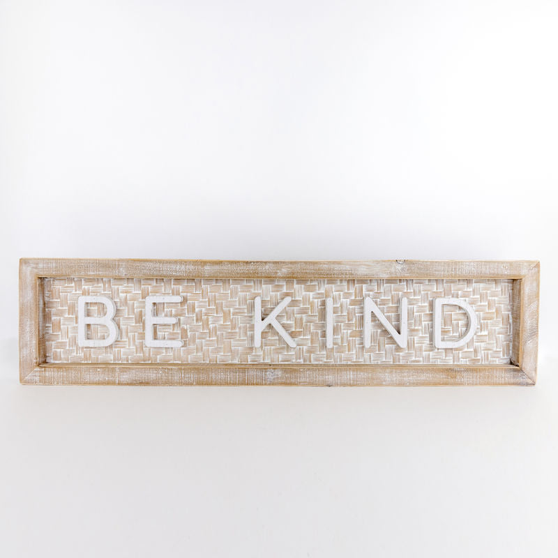 Bamboo Wood Sign "Be Kind" Adams Everyday Adams & Co.   