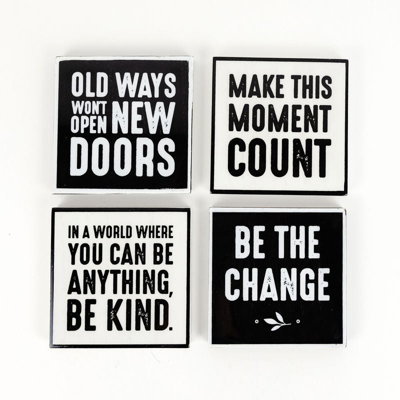 Magnet Coasters "Be the Change" Adams Everyday Adams & Co.   