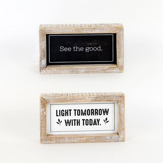 Reversible Wood Frame "See the Good" Adams Everyday Adams & Co.   