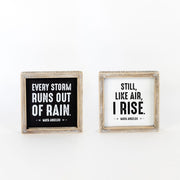Reversible Sign "Rain/Rise" Adams Everyday Adams & Co.   