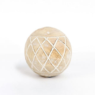 Mango Wood Ball - Diamond Pattern Adams Everyday Adams & Co.   