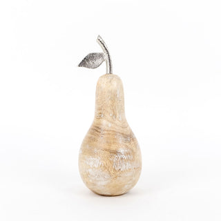 Mango Wood Shape - Pear with Silver Adams Everyday Adams & Co.   