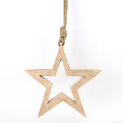 Mango Wood Ornament (Star) Adams Everyday Adams & Co.   