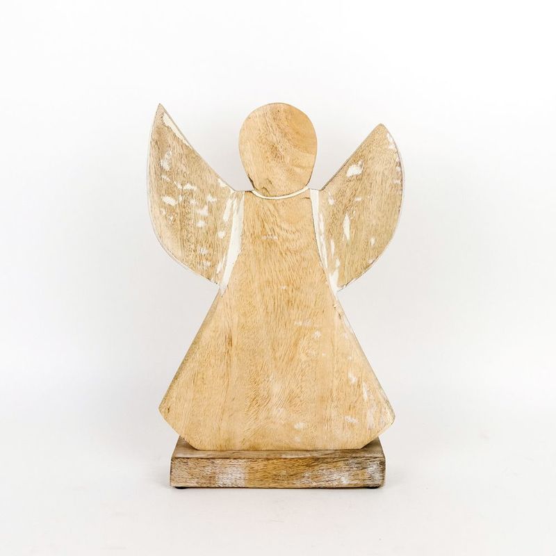 Mango Wood Cutout On Stand - Angel Adams Christmas Adams & Co.   