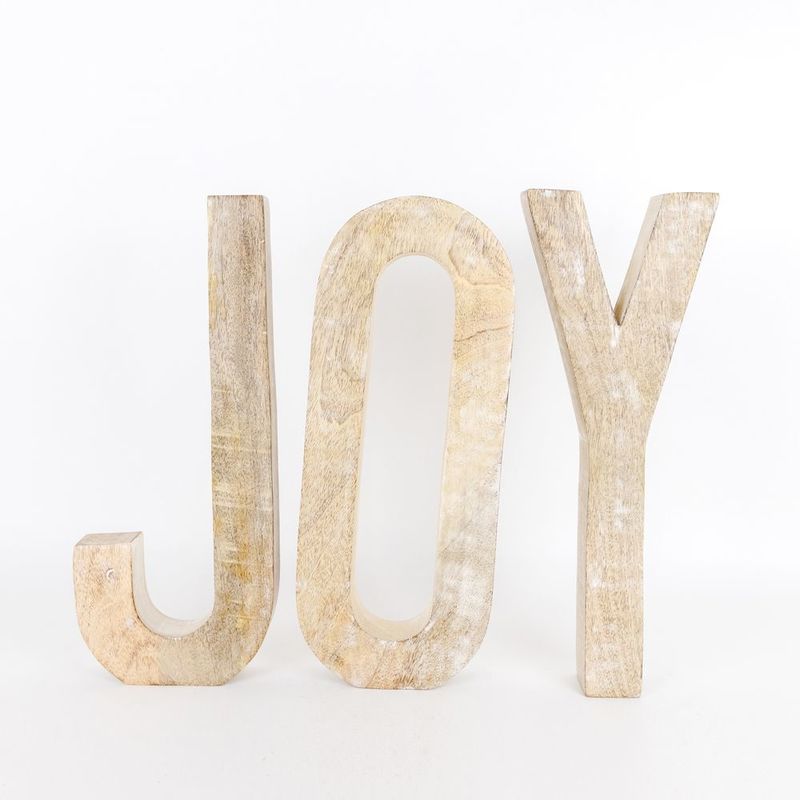 Mango Wood Cutout - Joy Adams Christmas Adams & Co.   