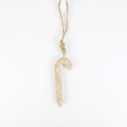 Mango Wood Ornament - Candy Cane Adams Christmas Adams & Co.   