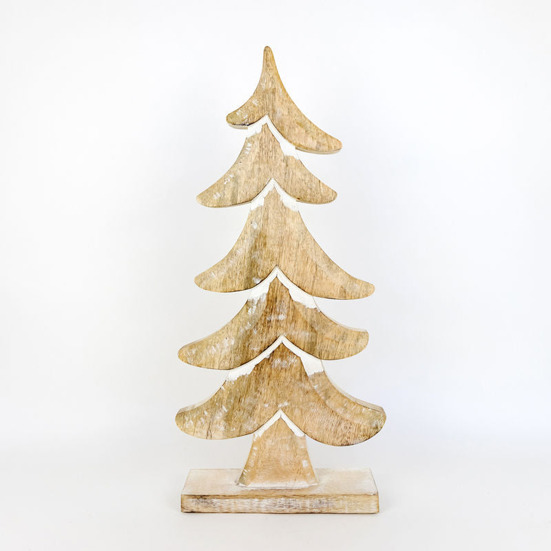 Mango Wood Cutout - Tree Adams Christmas Adams & Co.   
