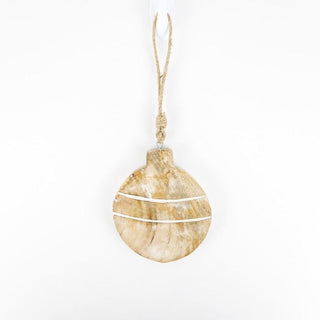 Mango Wood Ornament - Ball Adams Christmas Adams & Co.   