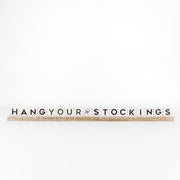 Wood Ledgie Kit "Hang Your Stockings" Adams Christmas Adams & Co.   