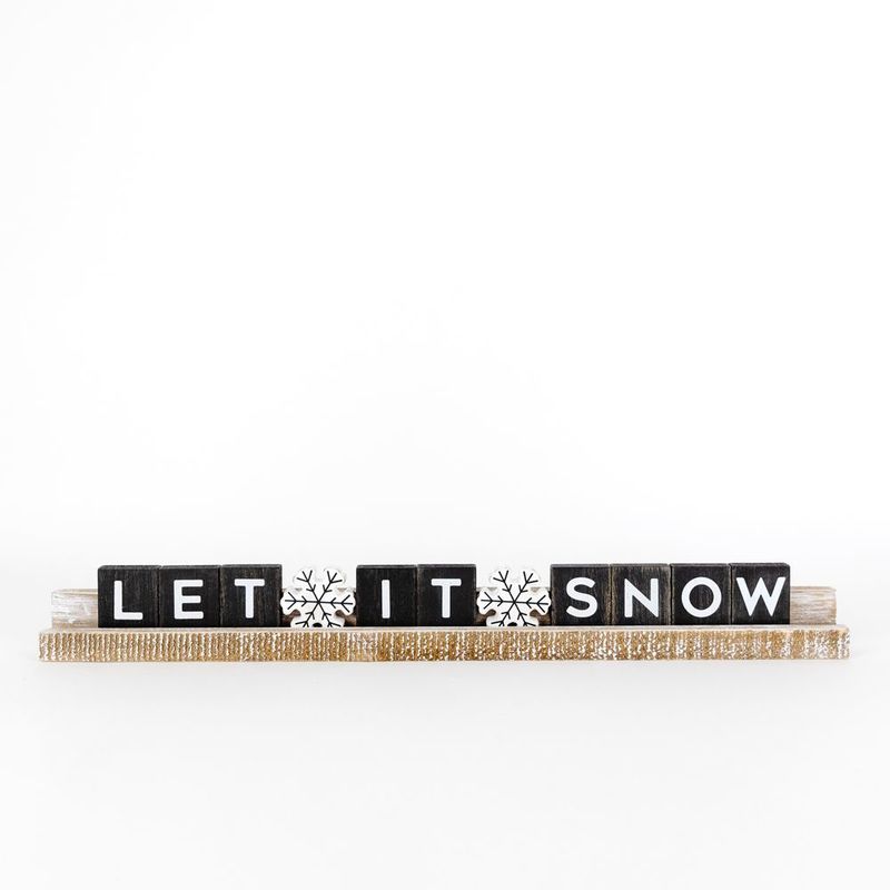 Wood Ledgie Kit "Let It Snow" Adams Christmas Adams & Co.   