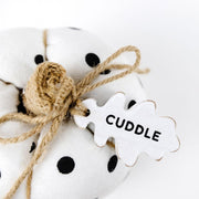 Puffy Pumpkin - Black Polkadots - Cuddle +  Adams   