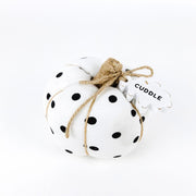 Puffy Pumpkin - Black Polkadots - Cuddle +  Adams   