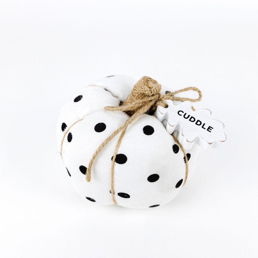 Puffy Pumpkin - Black Polkadots - Cuddle +  Adams   