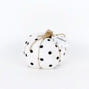 Puffy Pumpkin - Black Polkadots - Cuddle +  Adams   