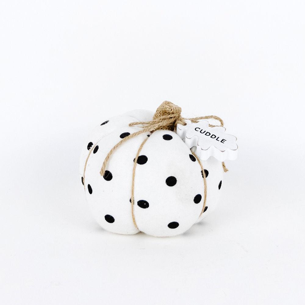 Puffy Pumpkin - Black Polkadots - Cuddle +  Adams   