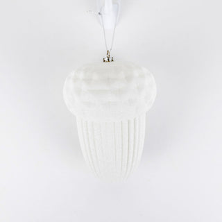 Acrylic Acorn Ornament - White 6" Adams Christmas Adams & Co.   