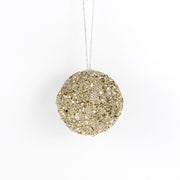 Jewel Ball Ornament - Champagne 3" Adams Christmas Adams & Co.   