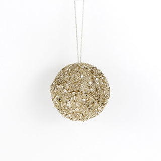 Jewel Ball Ornament - Champagne 3" Adams Christmas Adams & Co.   