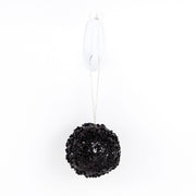 Jewel Ball Ornament - Black 3" Adams Christmas Adams & Co.   
