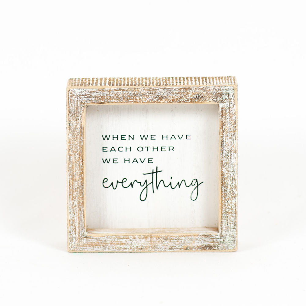Wood Framed Sign "We Have Everything" Adams Everyday Adams & Co.   