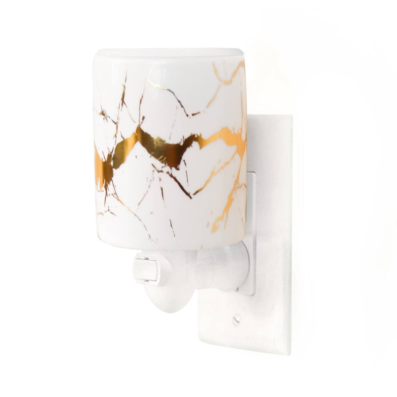 Gold Marble Outlet Plug-In Wax Warmer