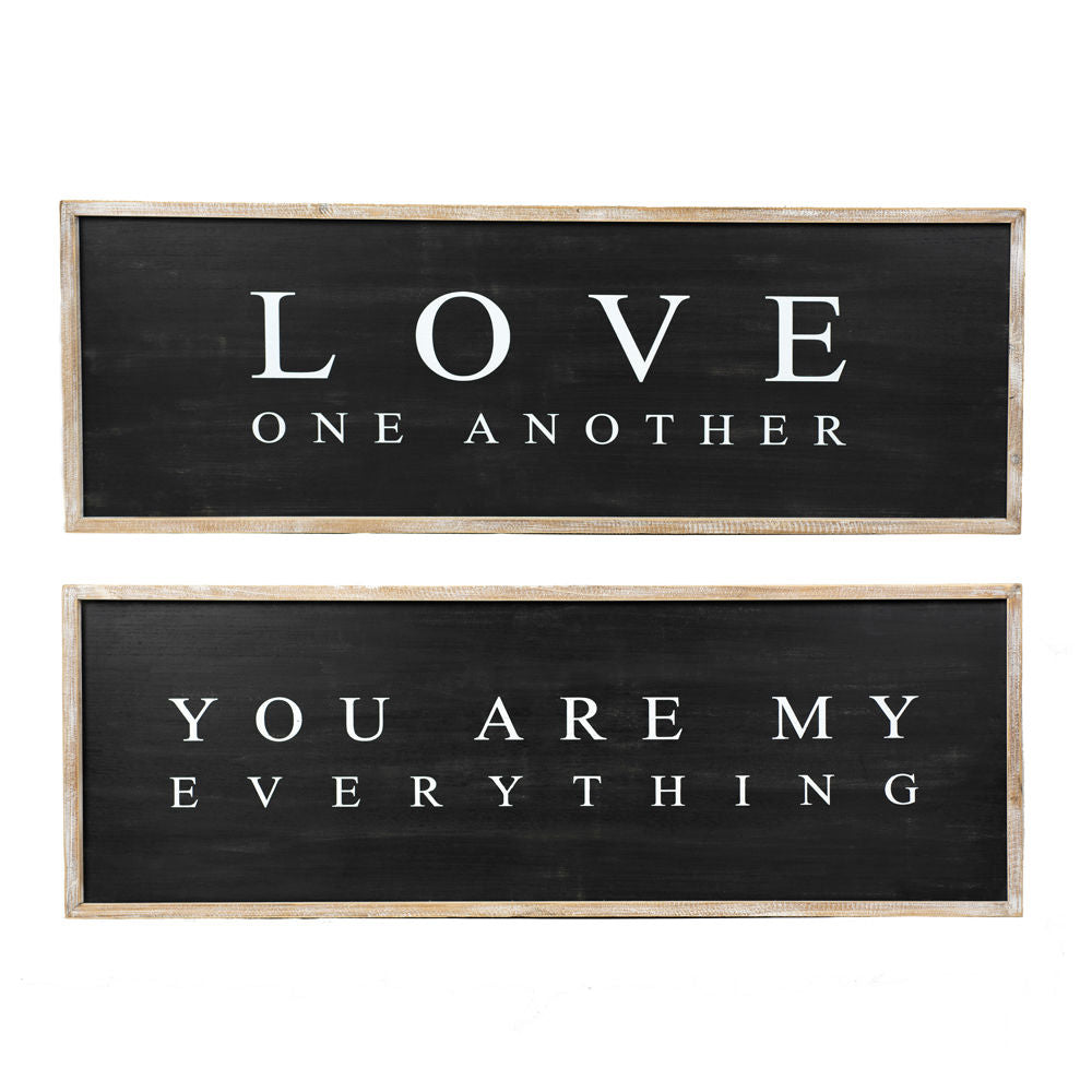 Reversible Wood Framed Sign - Everything/ Love Adams Everyday Adams & Co.   