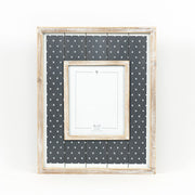 Wood Photo Frame (Dots) Grey/White Adams Everyday Adams & Co.   