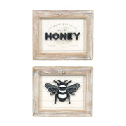 Reversible Wood Framed Sign - Honey/Bee Adams Everyday Adams & Co.   