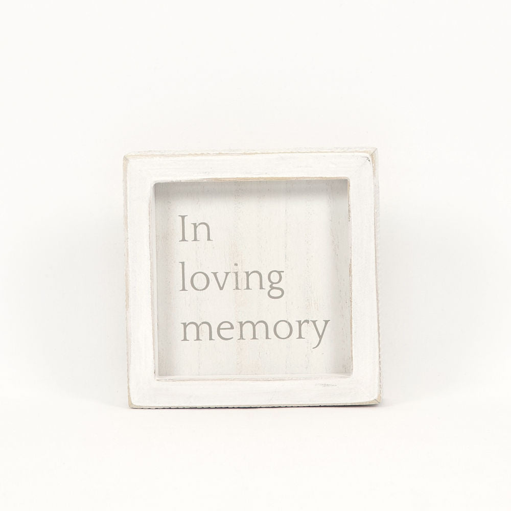 Wood Framed Sign "In Loving Memory" Adams Everyday Adams & Co.   