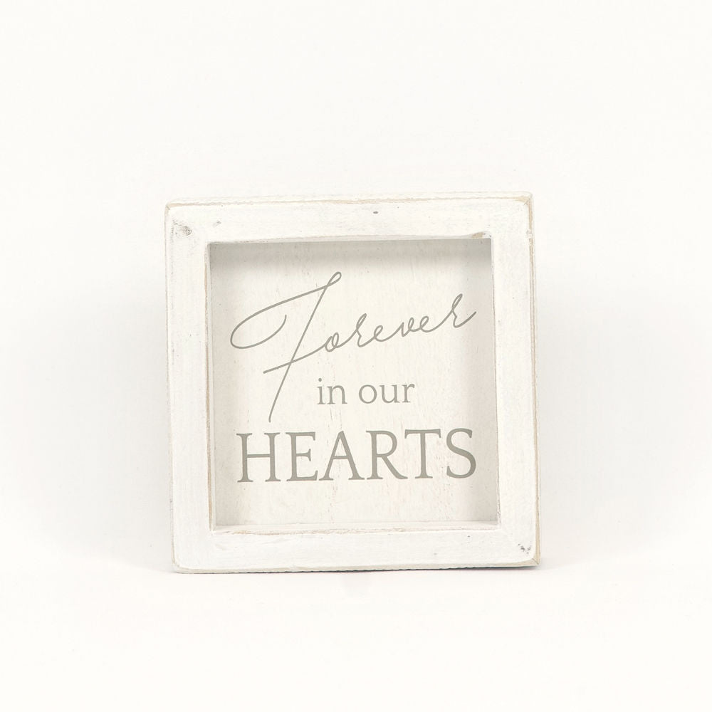 Wood Framed Sign "Forever in our Hearts" Adams Everyday Adams & Co.   