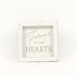 Wood Framed Sign "Forever in our Hearts" Adams Everyday Adams & Co.   
